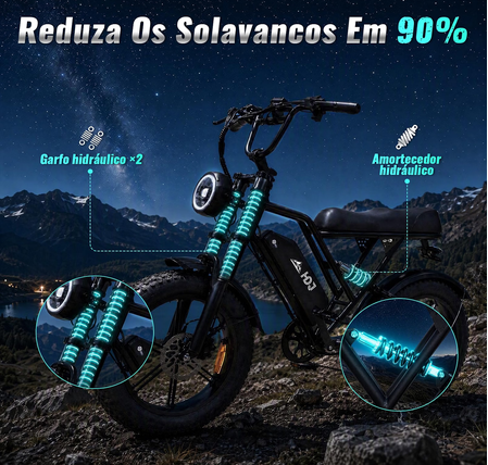 Bicicleta Elétrica HDJ G60 1000W