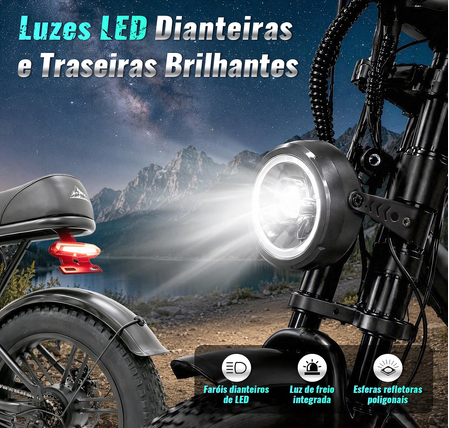 Bicicleta Elétrica HDJ G60 1000W