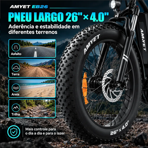 bicicleta elétrica EB26 1000W