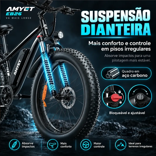 bicicleta elétrica EB26 1000W