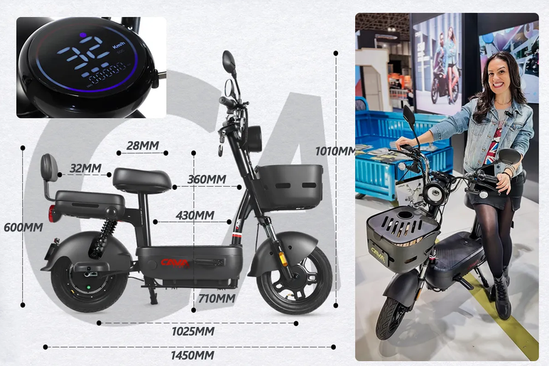Bicicleta Elétrica Cavalletta C3 800W