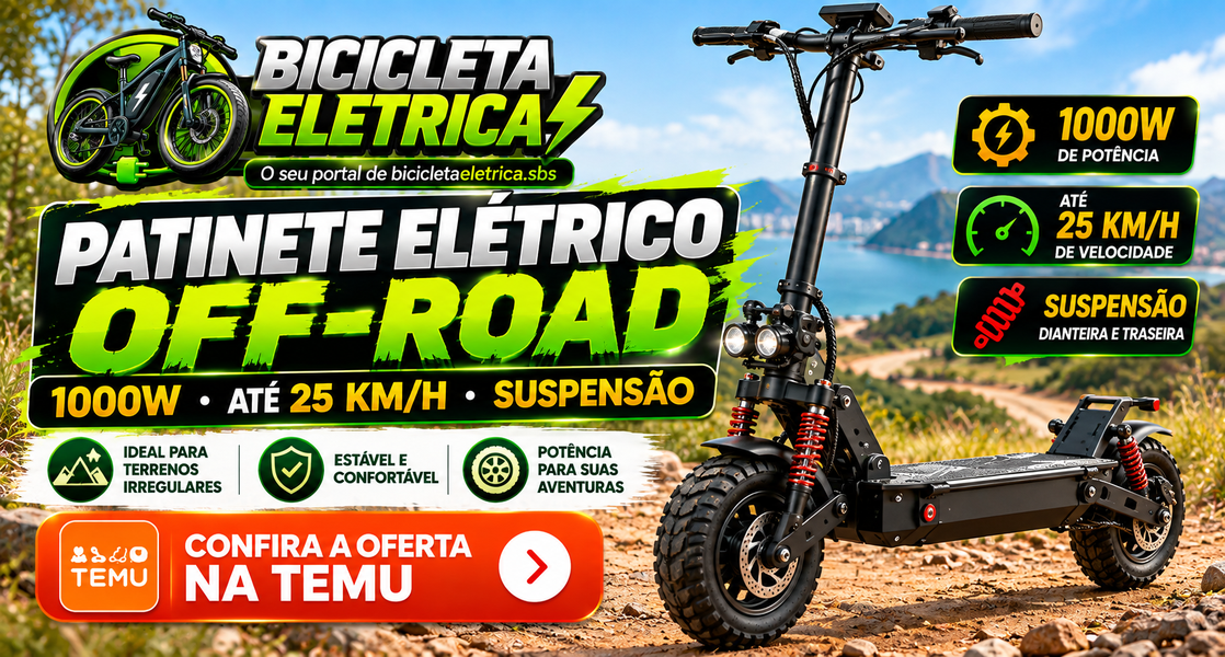 Patinete Elétrico Off-Road 1000W